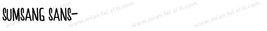 sumsang sans字体转换
